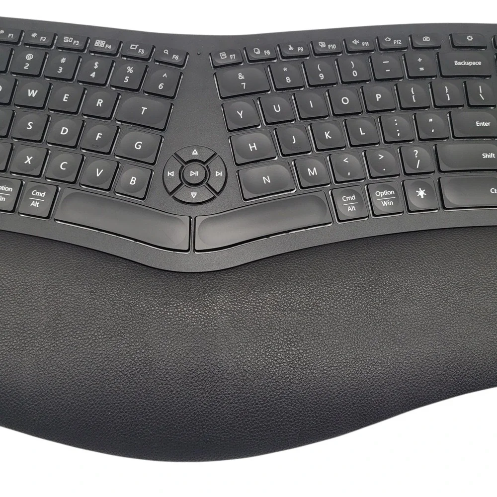 ProtoArc EK01 Plus Ergonomic Split Bluetooth Keyboard USB Wireless Backlit Black